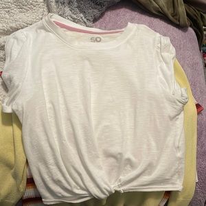 SO short sleeve tied shirt at the bottom